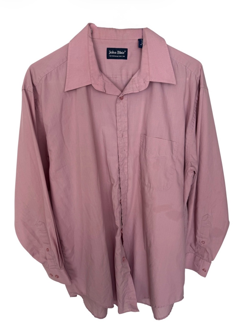 John Blair Men's Dusty Rose Dress Shirt
